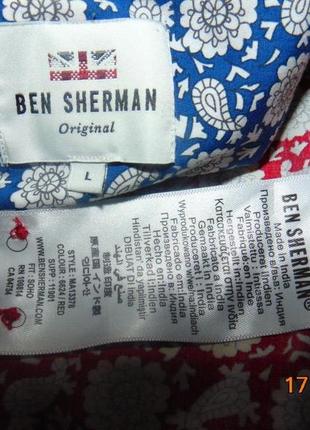 Стильна ошатна фірмова сорочка ben sherman.л10 фото