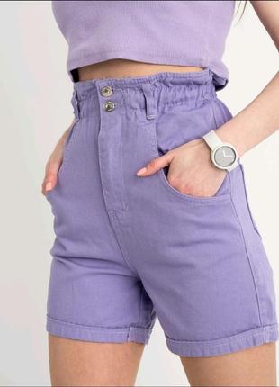 Шикарні джинсові шорти мом/ висока посадка 🔥2 фото