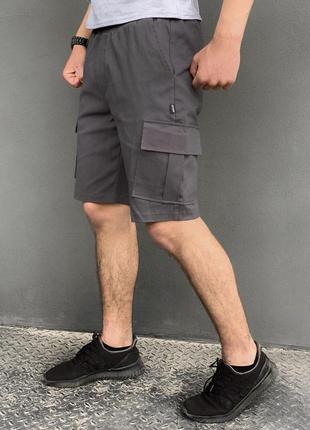 Мужские шорты "miami" intruder серые летние2 фото