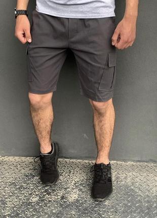 Мужские шорты "miami" intruder серые летние5 фото