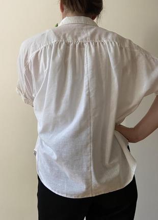 Белая свободная блуза в стиле японськой школьной форми блуза сейлор мун аниме косплей4 фото