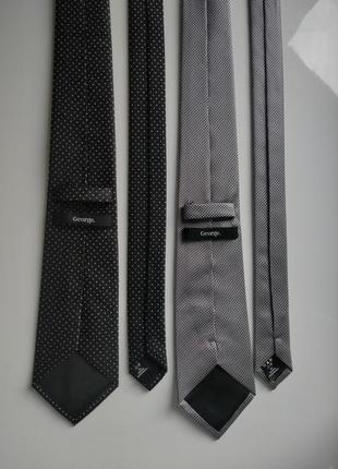 Мужской классический серый галстук от georgeмужской классический серый галстук от george