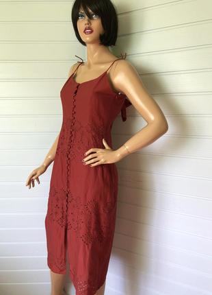 Летнее платье сарафан  с натуральной ткани прошва4 фото
