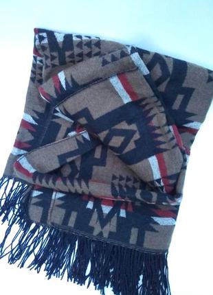 Matalan retail уютный теплый пончо- шарф1 фото