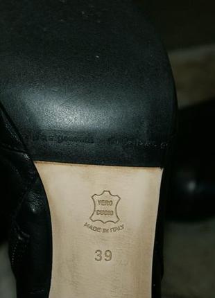Итальянские кожаные сапоги dyva 39 размер5 фото