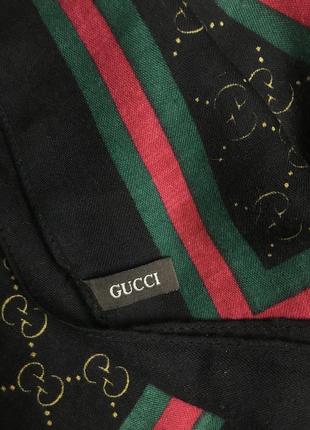 Шёлковый палантин шарф платок gucci2 фото