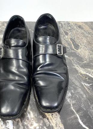 Туфлі фірмові leake, шкіряні, чорні2 фото