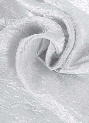 Портьерная ткань жатка белого цвета1 фото