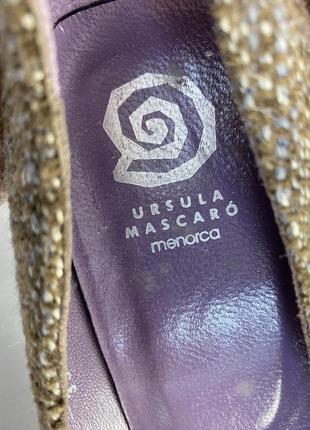 Туфли эксклюзивные ursula mascaro, текстильные5 фото