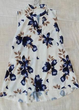 Итальянская блуза с цветочным принтом1 фото