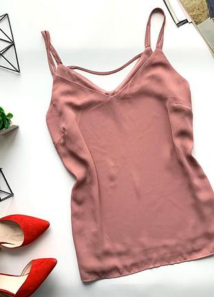 👚необычная нюдовая майка/розовая майка тонкие бретели/пудровая майка👚