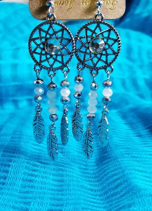 Сережки сережки сережки петельки ловець ловці снів ловець снів бохо шик