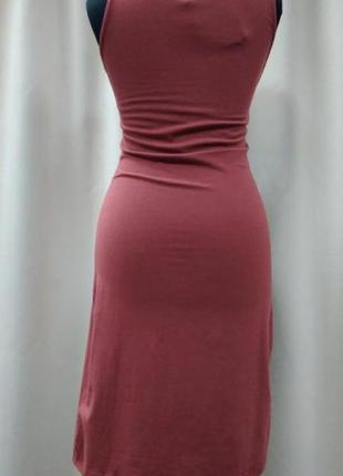 Платье, женское, трикотажное, без рукавов, с оборкой, zalando, размер m, 123742 фото