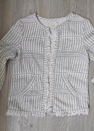 Стильный пиджак жакет принт jakes