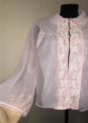 Розовая блуза ретро винтаж англия3 фото