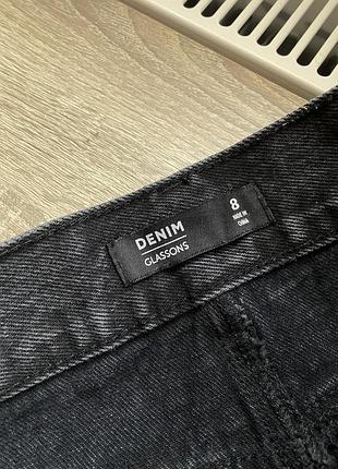 Чорна джинсова спідниця 2