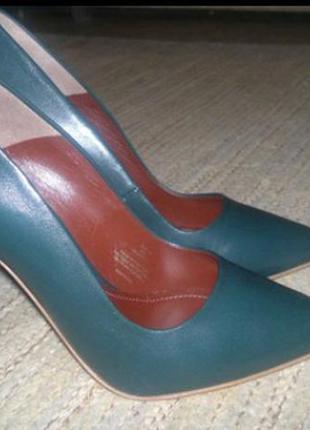 Идеальные кожаные туфли зеленого цвета h&m