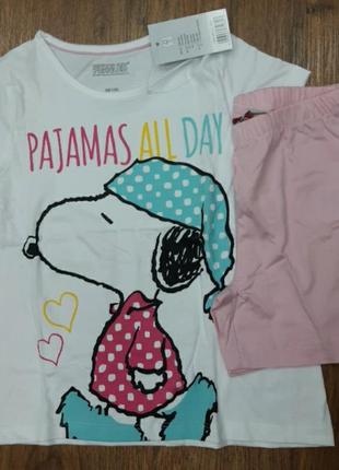 Комплект: футболка и шорты, летняя пижама, disney