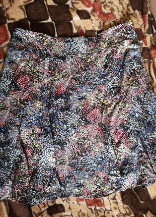 Крутая юбка миди мульти charles vogele46/xl вискоза