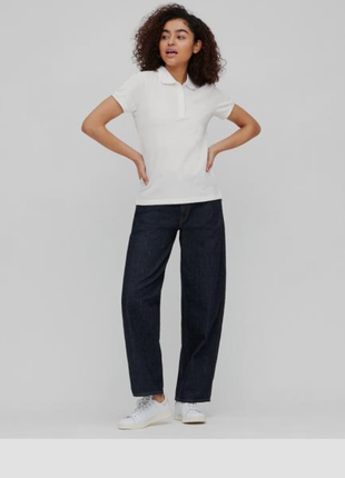 Футболка поло юникло,котоновое поло меланж.zara,mango,h&m.