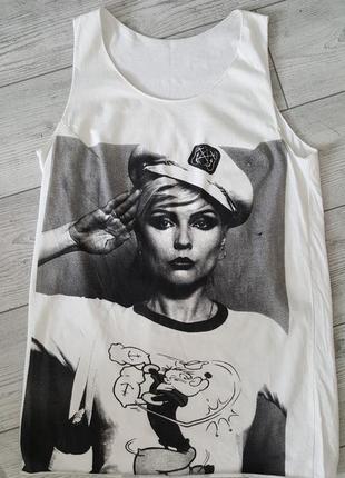 Стильная трикотажная майка