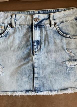 Брендовоя джинсовая юбка