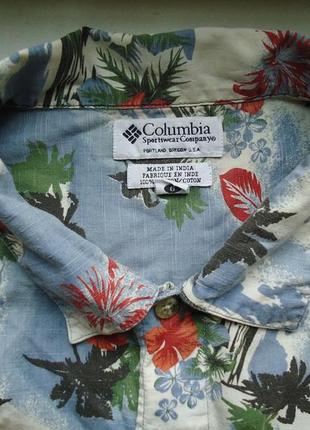 Рубашка  гавайская columbia cotton гавайка (l-xl)3 фото