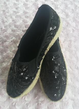 Фантастичні бавовняні еспадрільї з паєтками