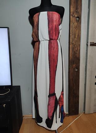 Стильне плаття сарафан принт dolce vita  made in italy платье