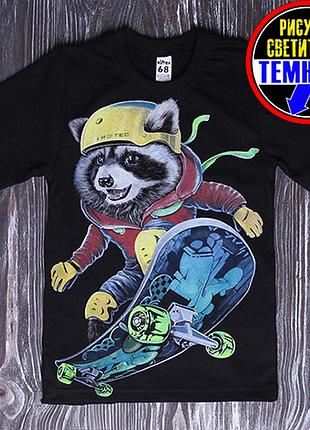Футболка рисунок светится в темноте