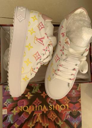 Кеды в стиле louis vuitton time out с рисунком градиент на обьемной подошве, в наличии