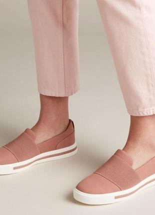Р. 41   clarks кожаные слипоны  оригинал