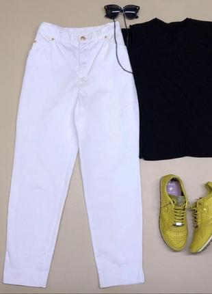 💕суперские белые джинсы с высокой посадкой escada2 фото