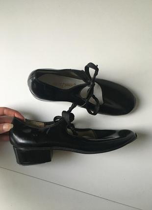 Лаковые туфли для чечетки, степа,степовки 24см1 фото