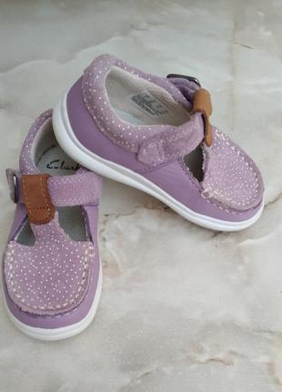 Туфельки, мокасины clarks cloud rosa lilac