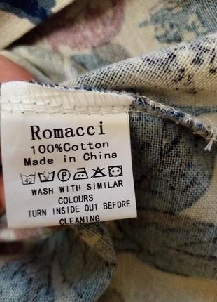 Новое натуральное платье romacci, 100% хлопок5 фото