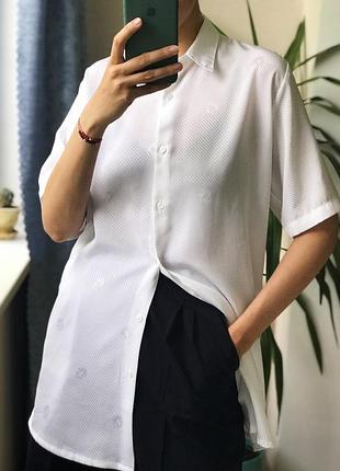 Блуза сорочка в стилі версаче голови медуз горгон