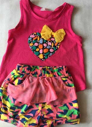 Костюмчик  нарядный х/б для девочки размер 116