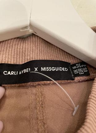 Довгий ромпер, куртка,піджак carli bubei missguided коричневий нюдовый колір s,m2 фото