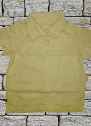 Рубашка желтая лен лио