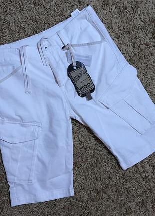 Шорты карго m.o.d. германия белые оригинал w32 48-50