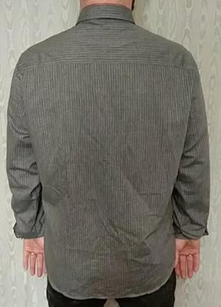 Рубашка мужская в мелкую гусиную лапку2 фото