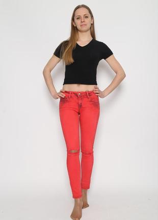 Бомбезні червоні джинси
