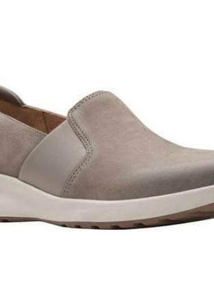 Clarks нубуковые слипоны р.  35.5, 37. 37,5, 41  оригинал1 фото