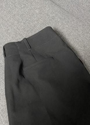 Брюки брюки прямые черный с поясом вытачки3 фото