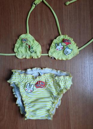 Купальник раздельный р.98 2-3 года