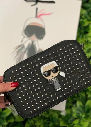 Сумка кроссбоди жіноча в стилі karl lagerfeld2 фото