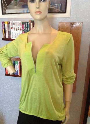 Натуральная, тонкая и мягкая трикотажная блуза бренда estelle, р. 54-564 фото