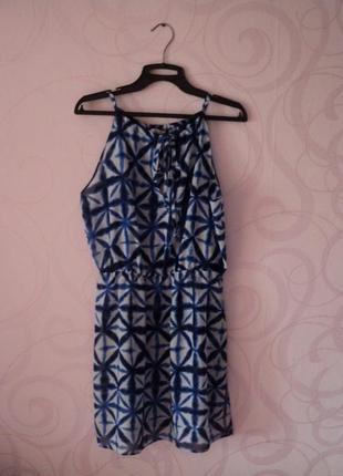 Легкая пляжная туника на завязках