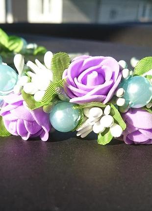 Обруч з квітами з квітами